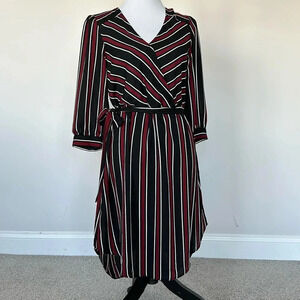 Charming Charlie Red and Black Dress Sz SM